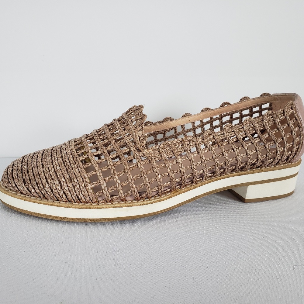 Stuart Weitzman Blush Woven Shoes Size 8.5